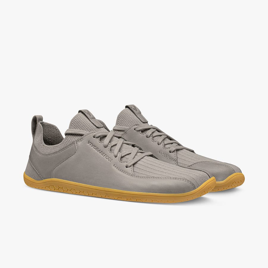 Vivobarefoot Primus Knit II Vandresko Børn Grå | Danmark 0247DFMN